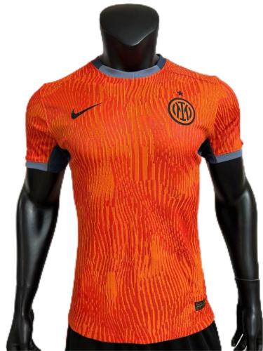 Inter Milan 23/24 Third Orange Jersey(Player)