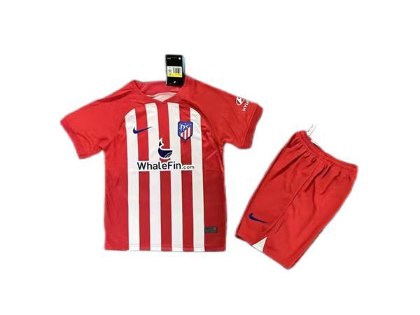 Kids-Atletico Madrid 23/24 Home Soccer Jersey