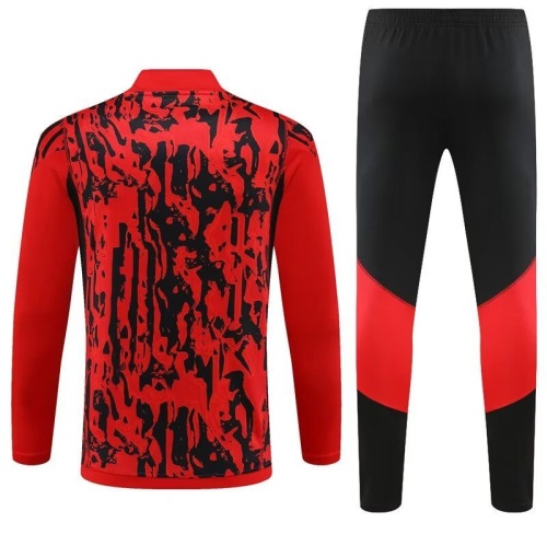 Kids Manchester Utd 23/24 Tracksuit - White/Red/Black