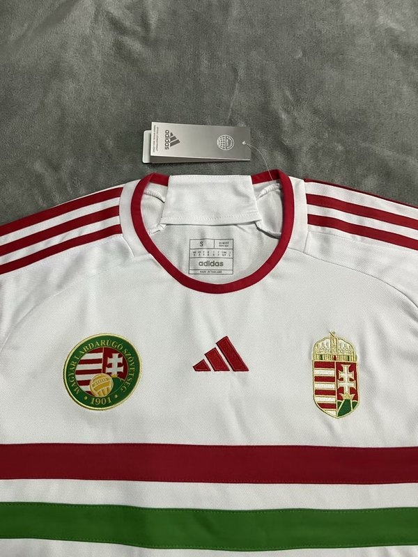 Hungary 2022 Away White Soccer Jersey
