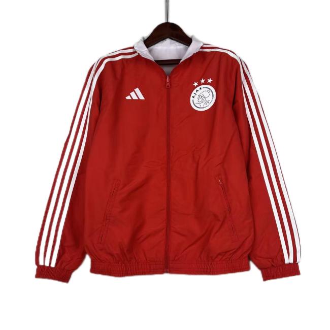 Ajax 23/24 Wind Coat - Red//White