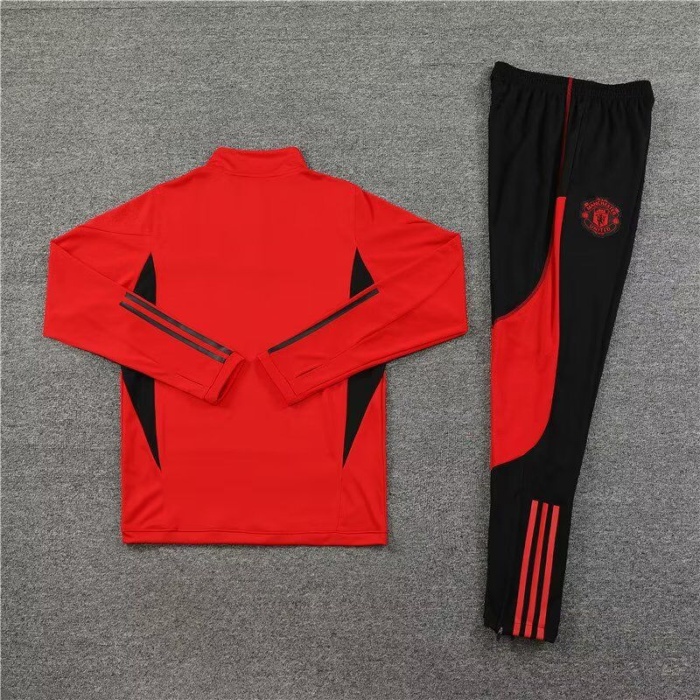 Man Utd 23/24 Tracksuit - Red/White/Black