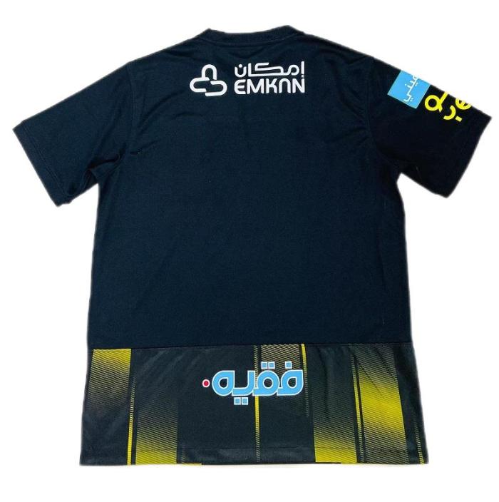 Al-ITTIHAD 2024 Third Black/Yellow Soccer Jersey