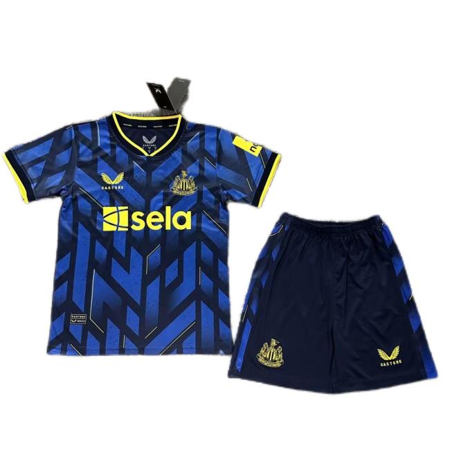 Kids-Newcastle 23/24 Third Dark Blue Soccer Jersey