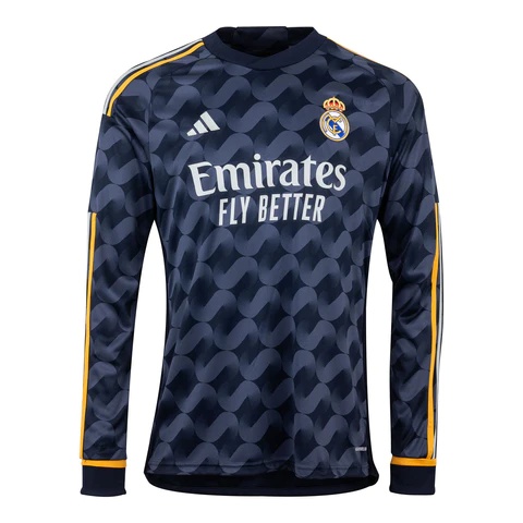 Real Madrid 23/24 Away Black/Grey Long Jersey(Player)