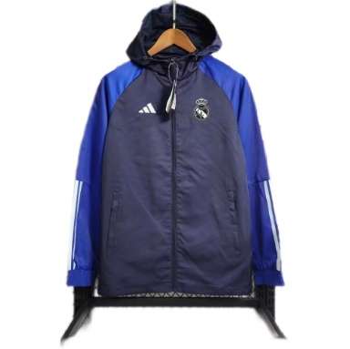 Real Madrid 23/24 Wind Coat - Navy Blue