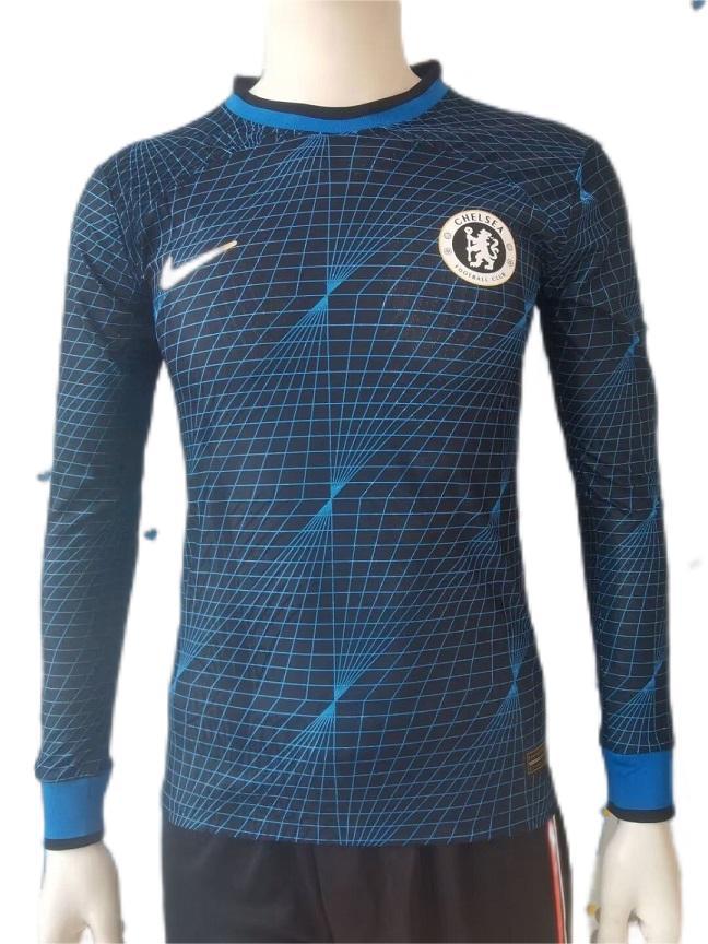 Chelsea 23/24 Away Black/Blue Long Jersey(Player)