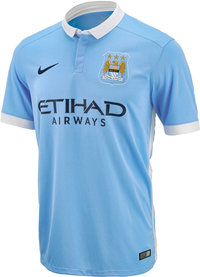 Manchester City 15/16 Home Soccer Jersey