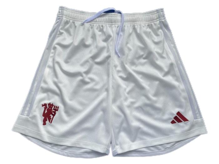 Manchester Utd 23/24 Third White Soccer Shorts