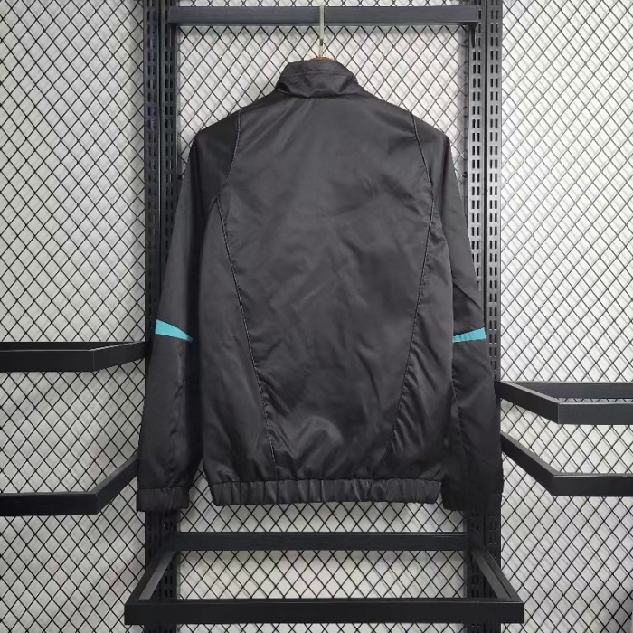 Arsenal 23/24 Wind Coat - Black/Red/Blue