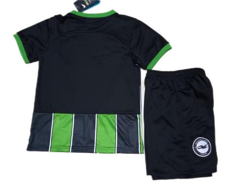 Kids-Brighton 23/24 Away Black/Green Soccer Jersey