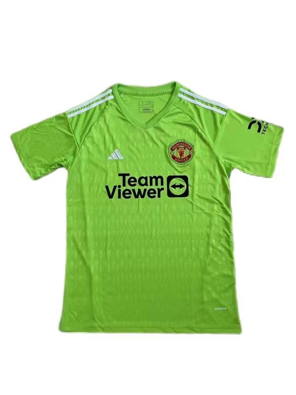 Manchester Utd 23/24 GK Green Soccer Jersey