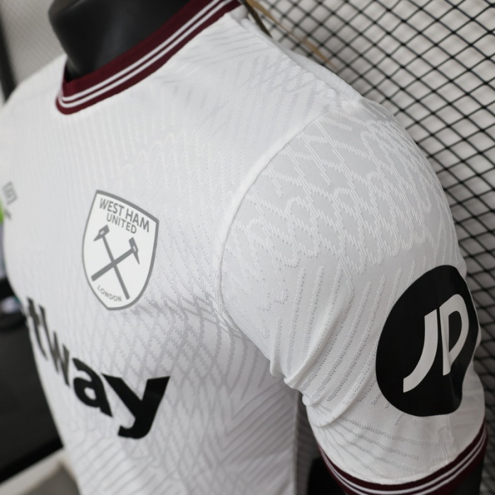 Westham 23/24 Away White Soccer Jersey(Player)