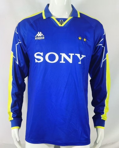 Juventus 96/97 Away Blue Long Soccer Jersey