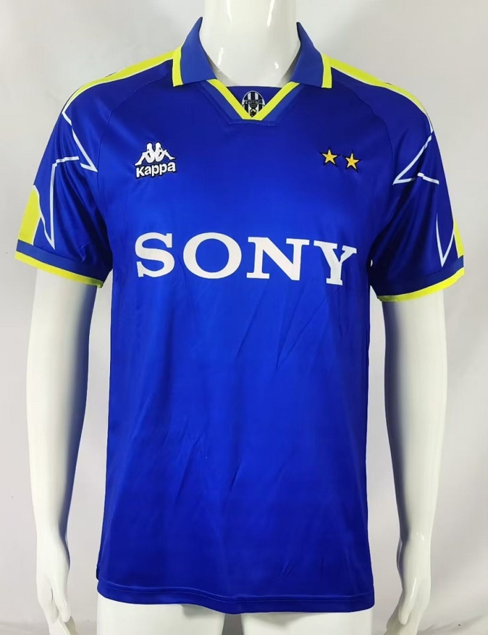 Juventus 96/97 Away Blue Soccer Jersey
