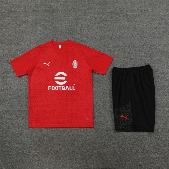 AC Milan 23/24 Red/White Training Kit Jerseys