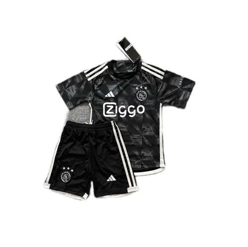 Kids-Ajax 23/24 Away Black Soccer Jersey