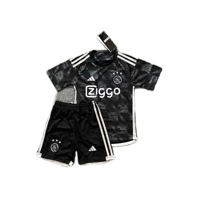 Kids-Ajax 23/24 Away Black Soccer Jersey
