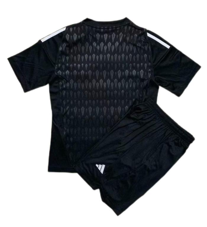 Kids-Real Madrid 23/24 GK Black Soccer Jersey