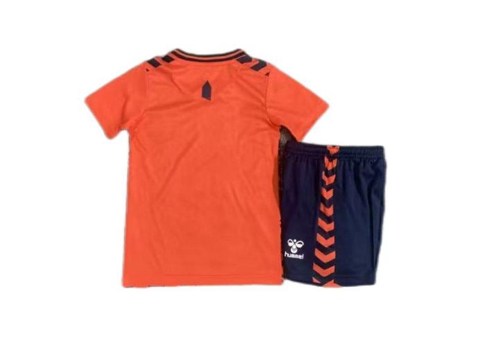 Kids-Everton 23/24 Away Orange Soccer Jersey
