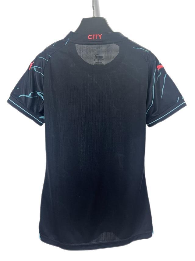 Manchester City Woman 23/24 Third Black/Blue Jersey