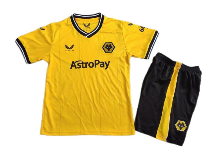 Kids-Wolves 23/24 Home Soccer Jersey