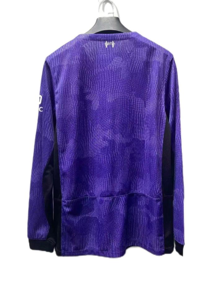 Liverpool 23/24 Third Purple Long Soccer Jersey