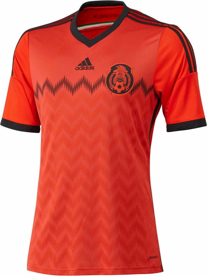 Mexico 2014 World Cup Away Orange Soccer Jersey