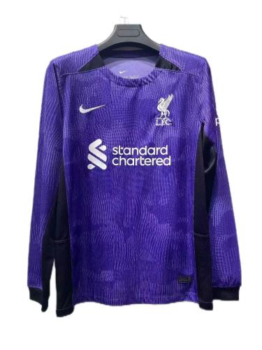 Liverpool 23/24 Third Purple Long Soccer Jersey