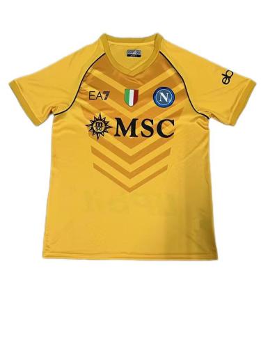 Napoli 23/24 GK Yellow Soccer Jersey