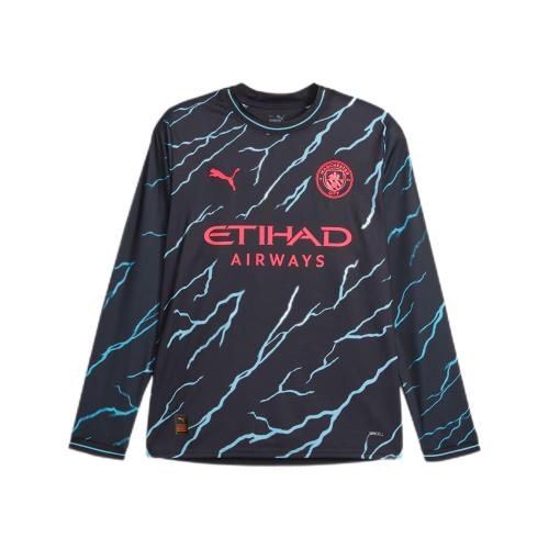 Manchester City 23/24 Third Black/Blue Long Jersey