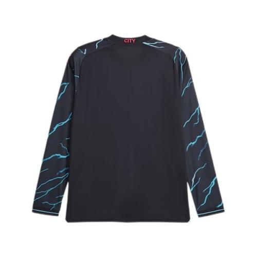 Manchester City 23/24 Third Black/Blue Long Jersey