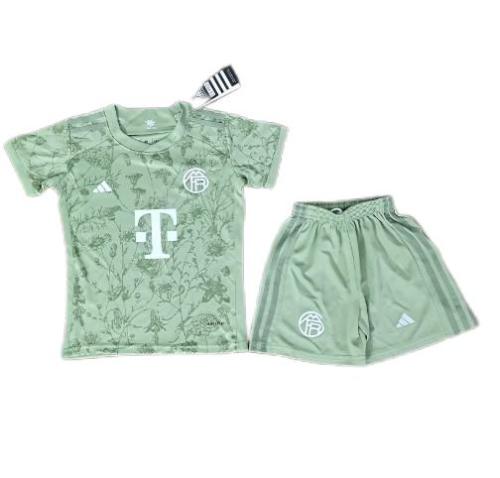 Kids-Bayern Munich 23/24 Special Light Green Soccer Jersey