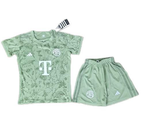 Kids-Bayern Munich 23/24 Special Light Green Soccer Jersey