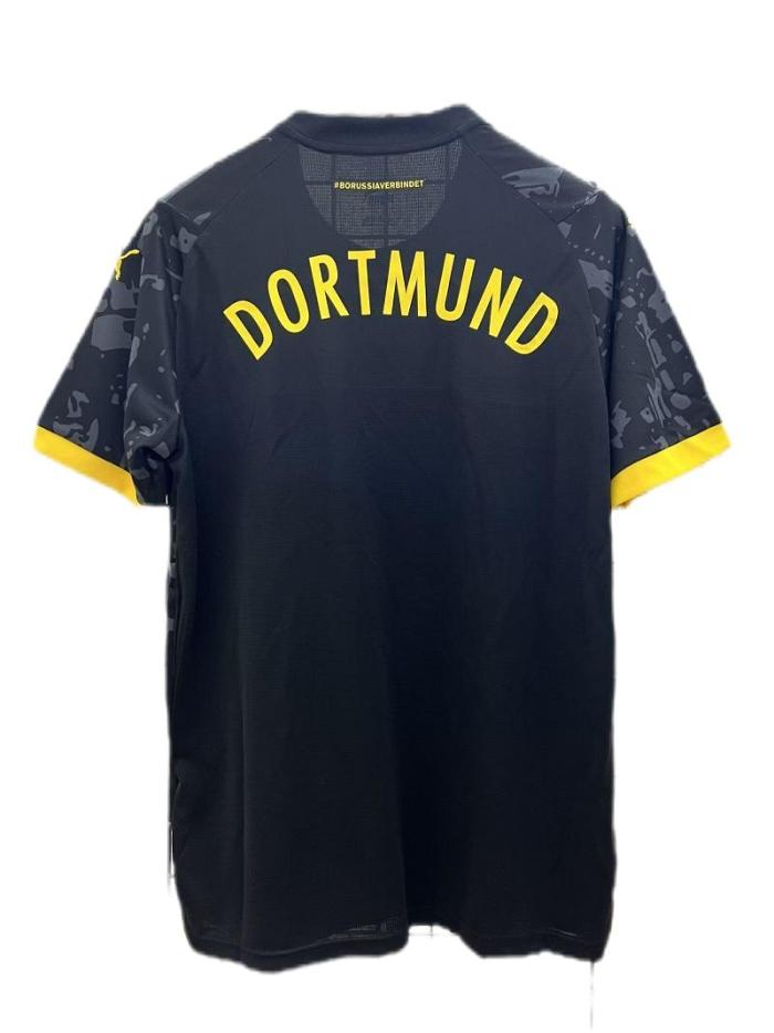 Dortmund 23/24 Away Black Soccer Jersey