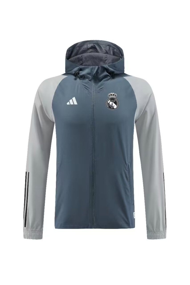 Real Madrid 23/24 Wind Coat - Grey