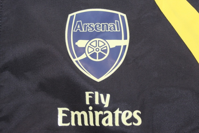 Arsenal 23/24 Wind Coat - Black/Blue/Yellow