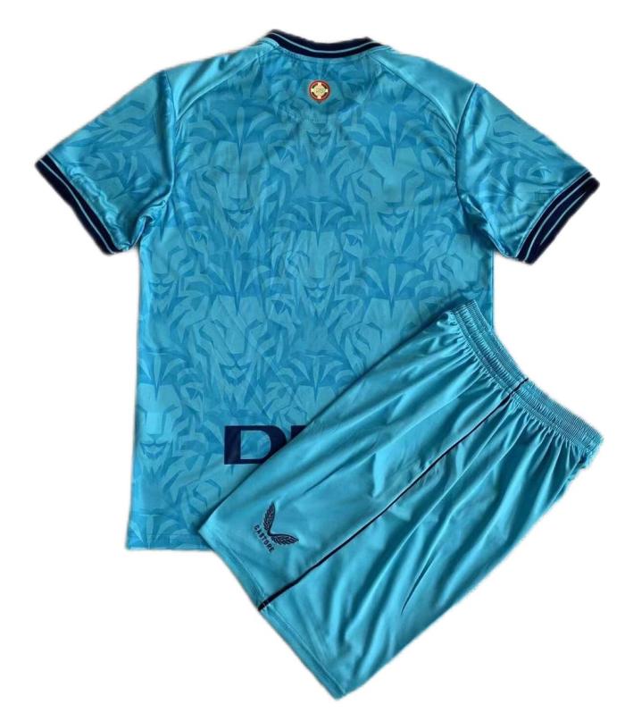 Kids-Athletic Bilbao 23/24 Away Blue Soccer Jersey