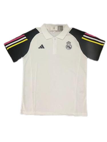 Real Madrid 23/24 White/Black Polo Shirts