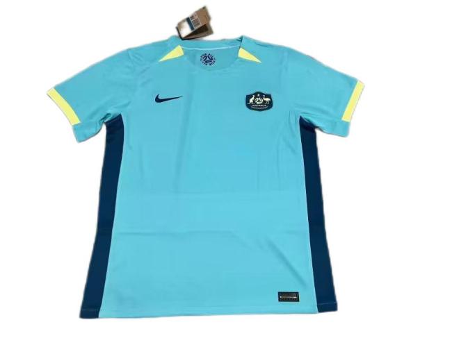 Australia 2023 Away Lake Blue Soccer Jersey