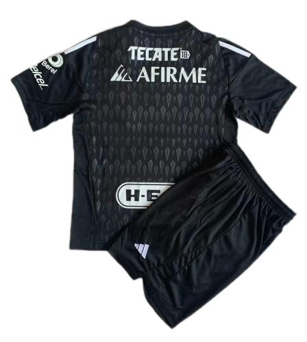 Kids-Tigres UANL 23/24 GK Black Soccer Jersey
