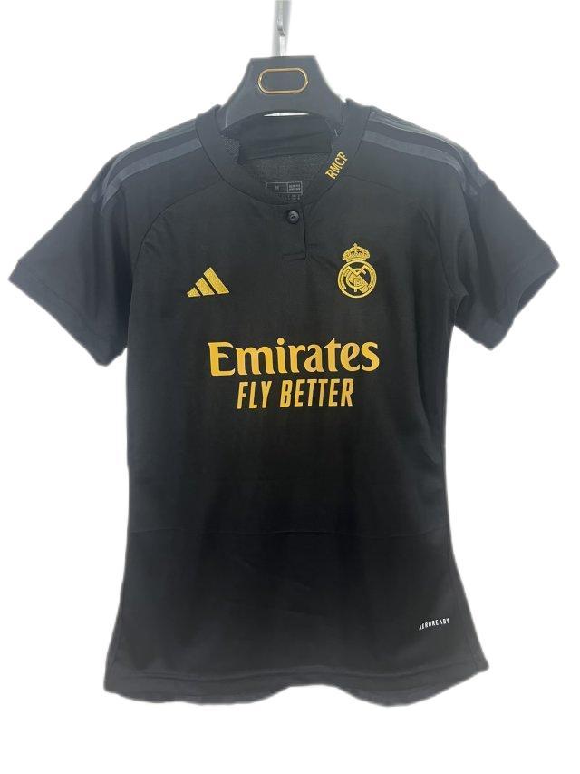 Real Madrid Woman 23/24 Third Black Soccer Jersey