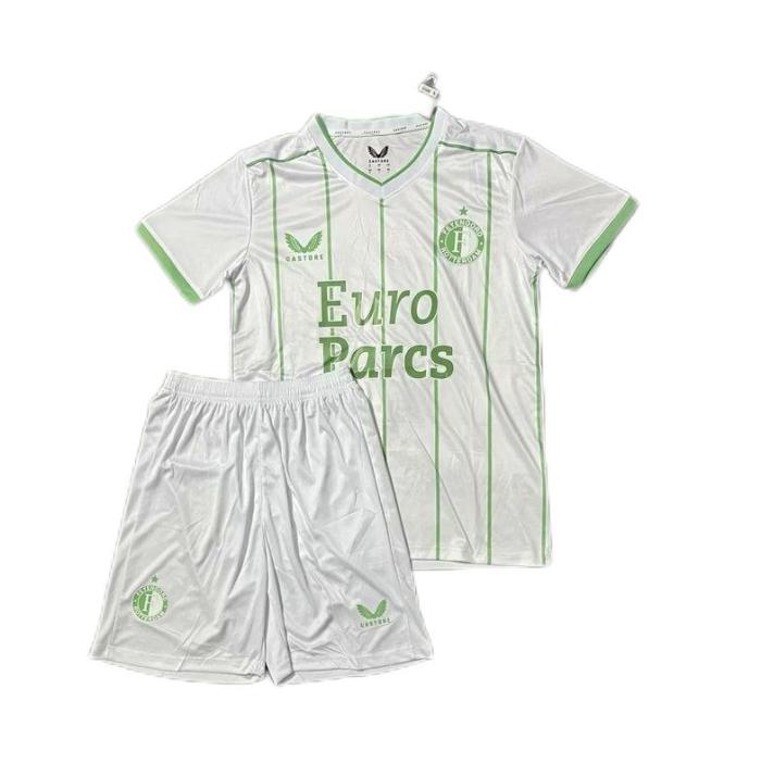 Kids-Feyenoord 23/24 Third White Soccer Jersey
