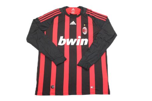 AC Milan 08/09 Home Long Soccer Jersey