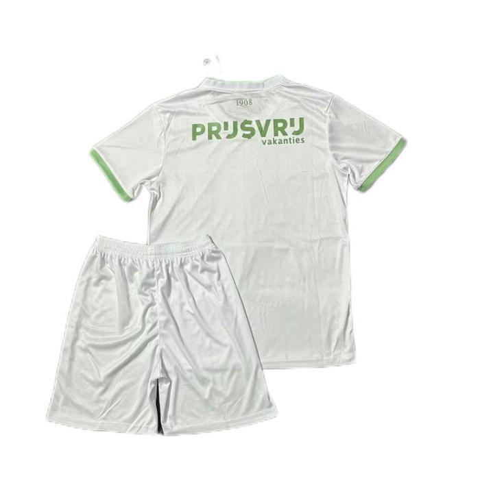 Kids-Feyenoord 23/24 Third White Soccer Jersey