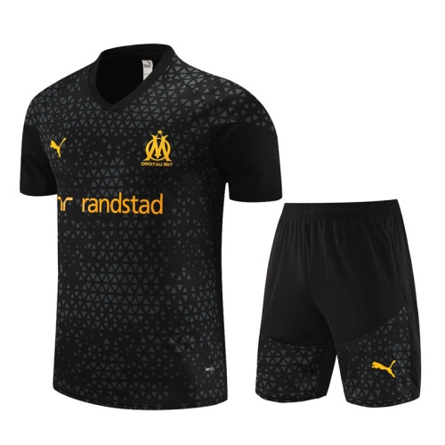 Marseilles 23/24 Black/Orange Training Kit Jerseys