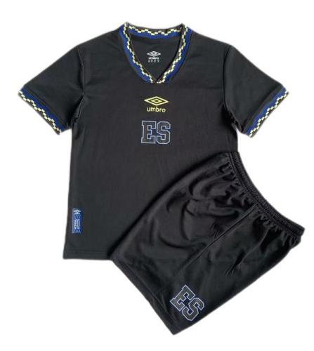 Kids-El Salvador 23/24 Third Black Soccer Jersey
