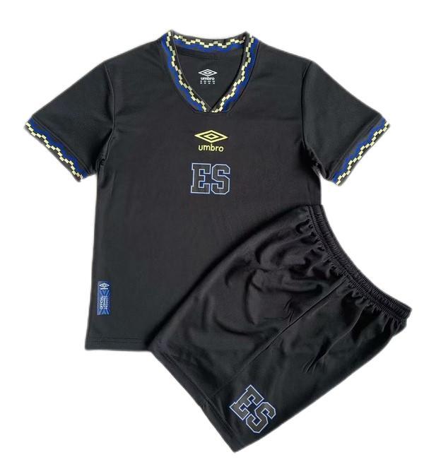 Kids-El Salvador 23/24 Third Black Soccer Jersey