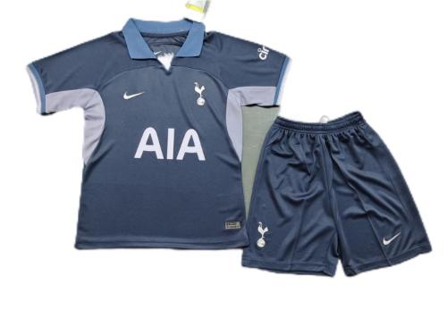 Kids-Tottenham 23/24 Away Navy Blue Soccer Jersey