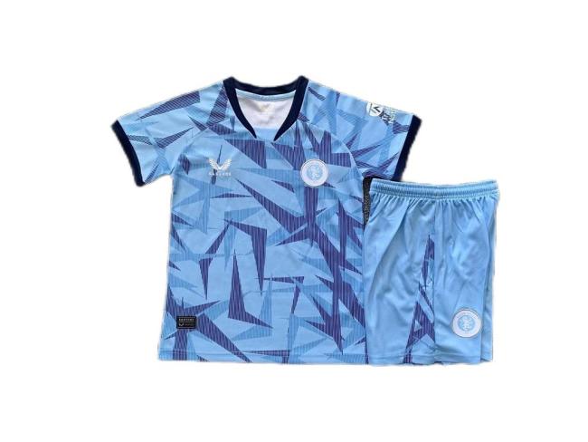 Kids-Aston Villa 23/24 Third Blue Soccer Jersey